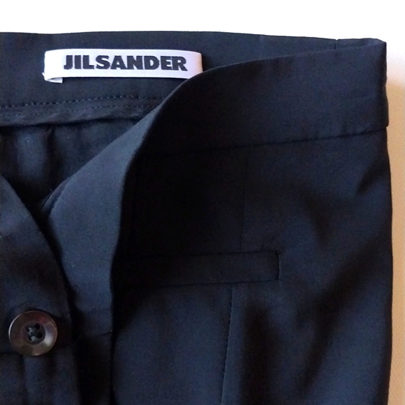 JIL SANDER Trousers Pant Tailored Classic Black Size 4 Small  Eu 34 - Picture 6 of 15